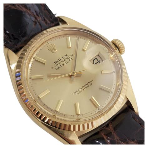 men's Rolex 1601 gold crown